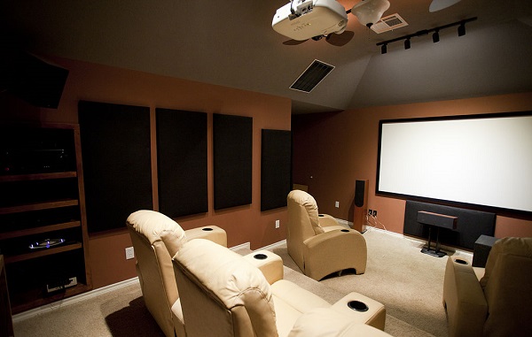 Lite Yellow & Black Home Theater Top Home Theater Designs