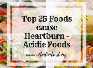 Top 25 Foods cause Heartburn - Acidic Foods