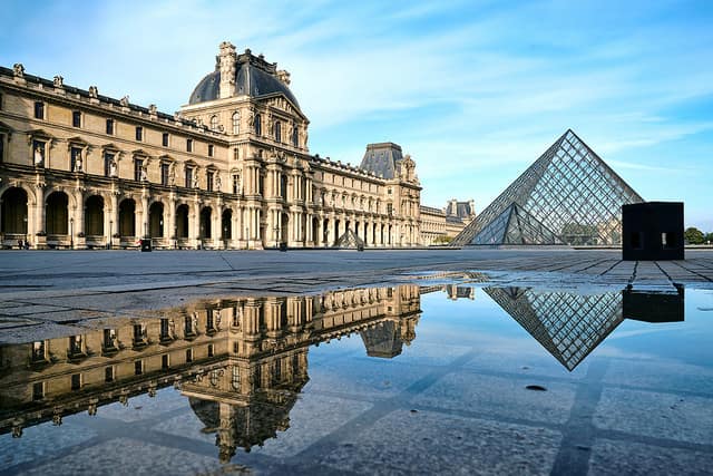 The Louvre - places to visit in paris at night