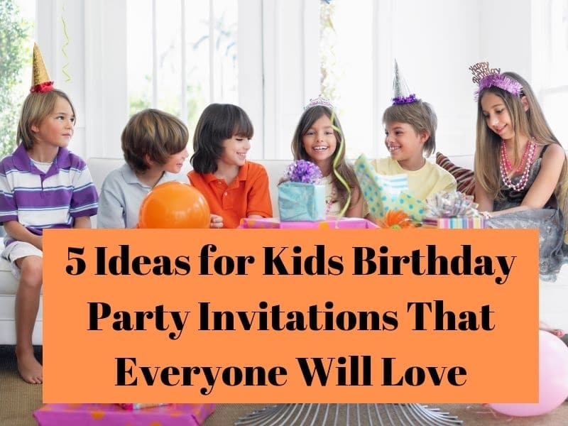 kids birthday party invitation