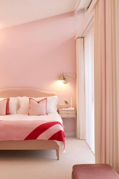 pink paint wall design
