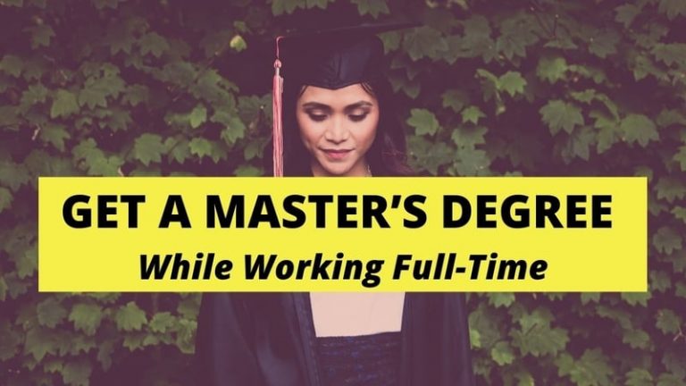 masters degree while working tips