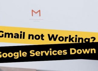 Gmail not Working Google Services Down