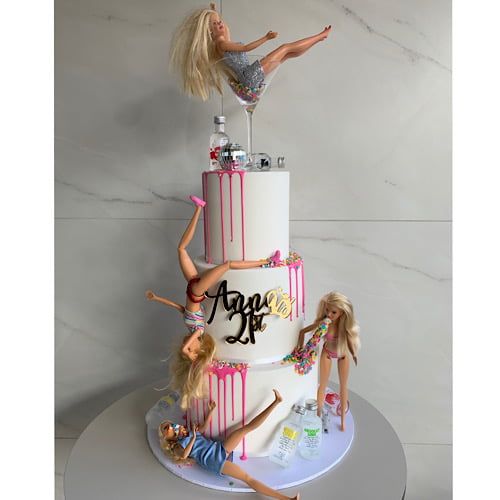 21st Birthday Cake Ideas for Her - 21st birthday cakes for female rose gold