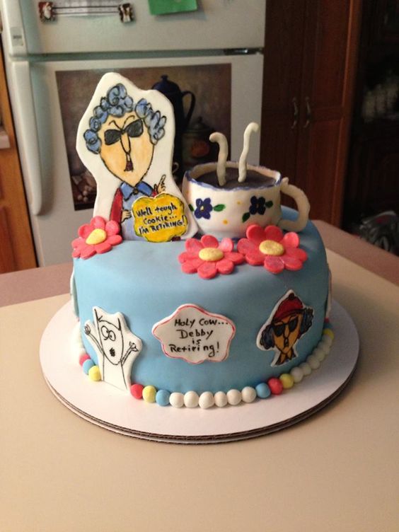 retirement cake ideas for woman
