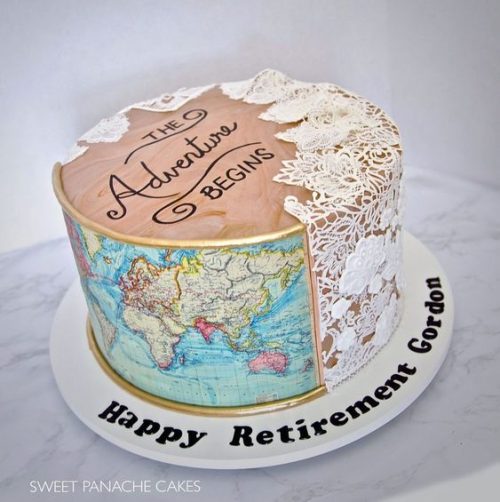 retirement cakes for female