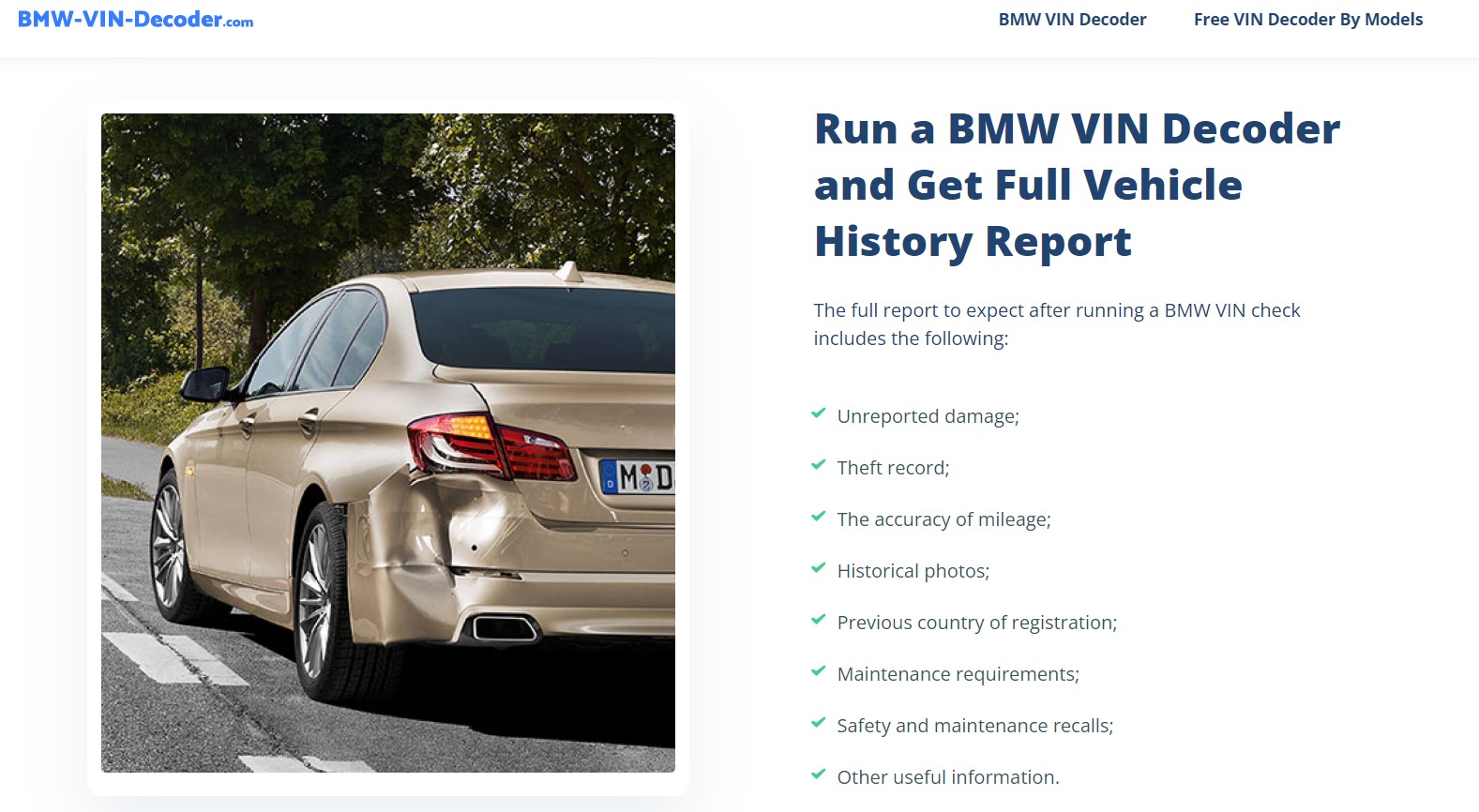 What Exactly is the BMW-VIN-Decoder - BMW vin decoder build sheet