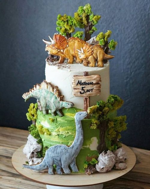 dinosaur cake design