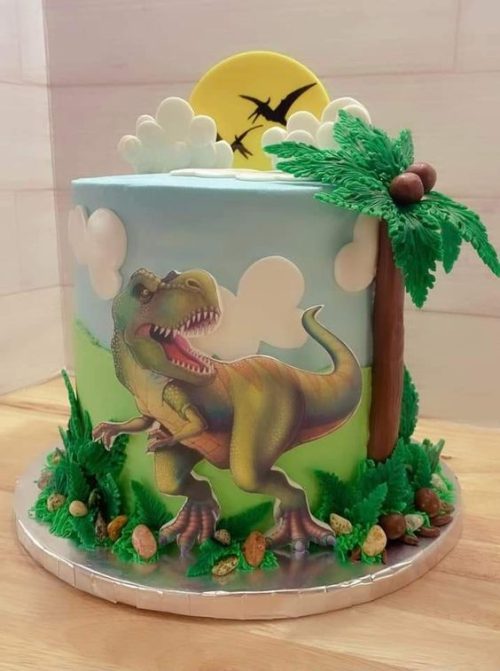 easy dinosaur cake ideas