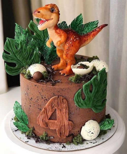 easy dinosaur cakes