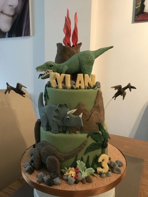 edible dinosaur cake toppers