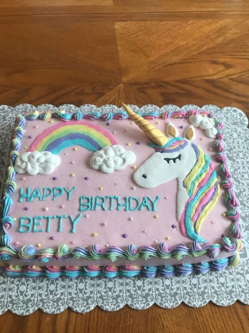 rainbow unicorn cake pictures
