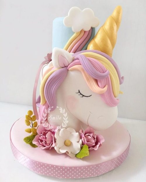 unicorn cake recipe - Unicorn rainbow cake