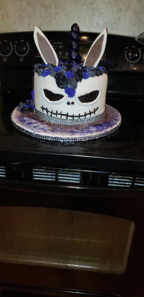 unicorn halloween cake