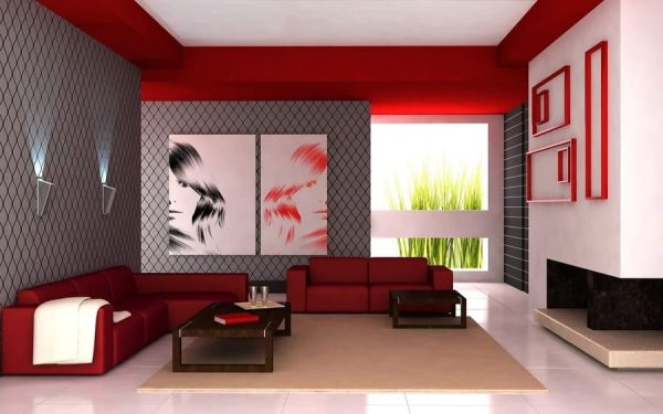 Red-Skin-Luxury-Beautiful-Wall-paint