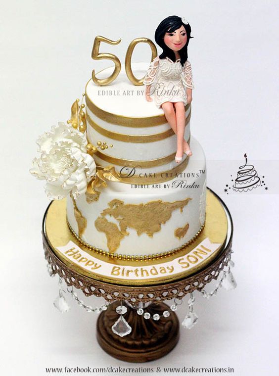 Best 50th birthday cake inspirations for her