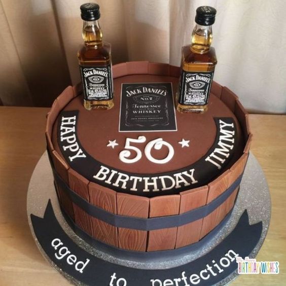 Customized cakes for dad's 50th birthday