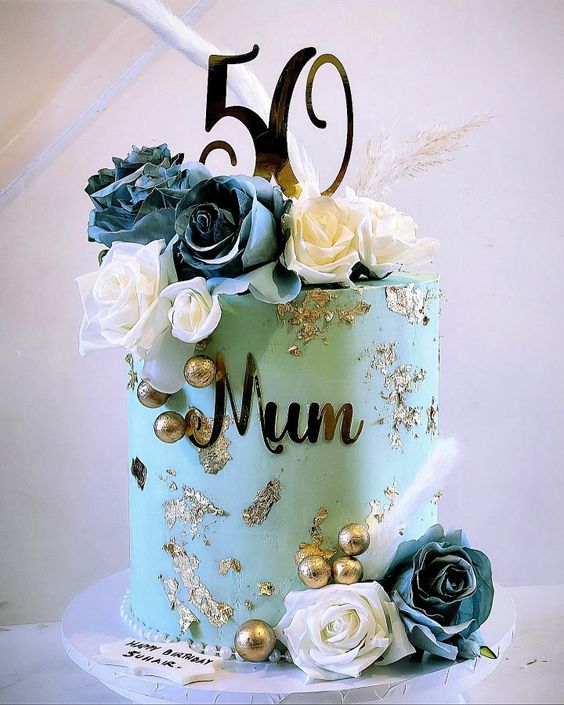 celebration cake for 50th birthday