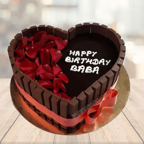 chocolate birthday cake heart shape