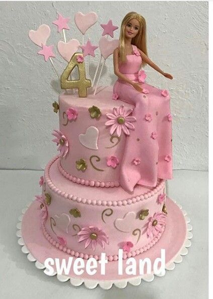 pink barbie cake ideas