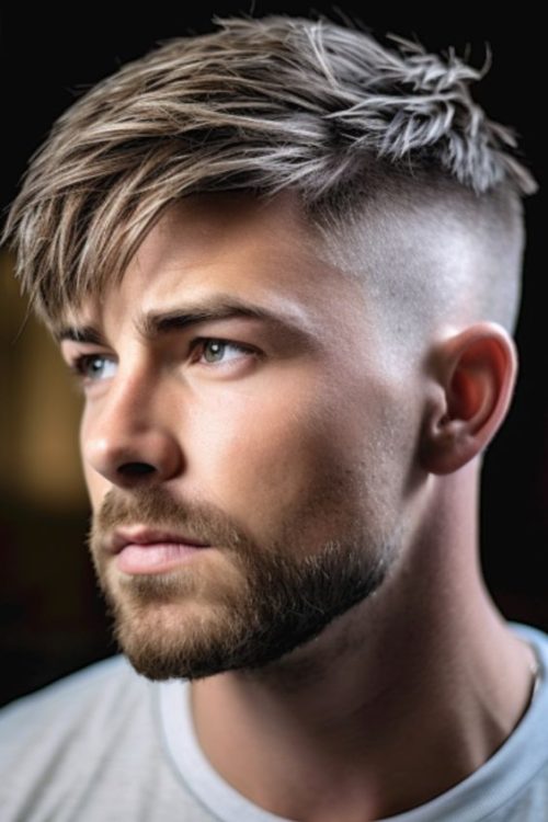 low fade haircut for straight hair