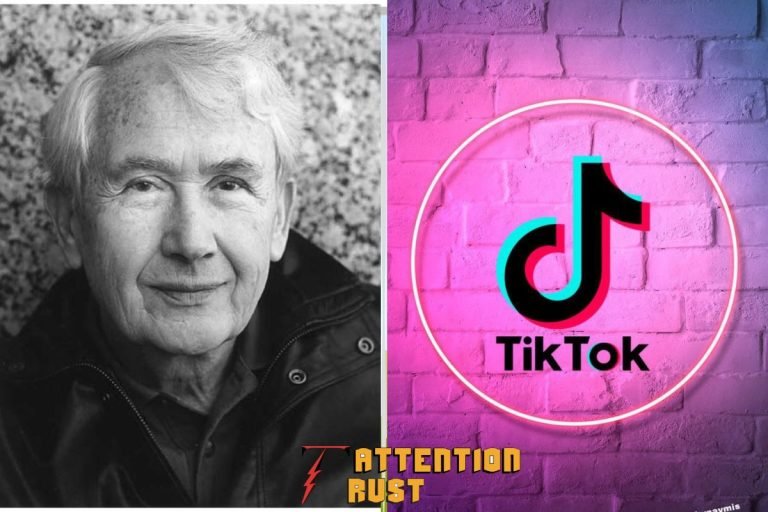 Frank McCourt Questions TikTok Sale Legality Amid Shift to Data Ownership and AI Sovereignty” Split image of Frank McCourt and neon TikTok logo on a brick wall background.