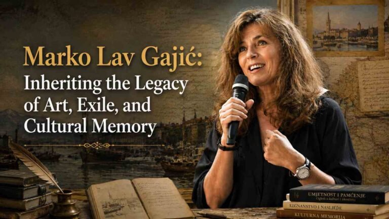 Marko Lav Gajić exploring art, exile, and cultural memory